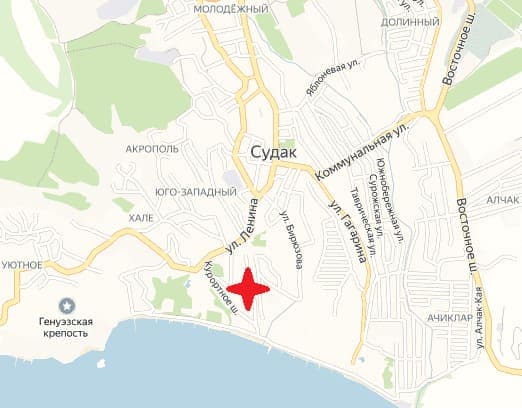 на карте города Кипарисовая Аллея 4